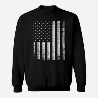 Think While It's Still Legal Distressed American Flag Design Sweatshirt | Crazezy