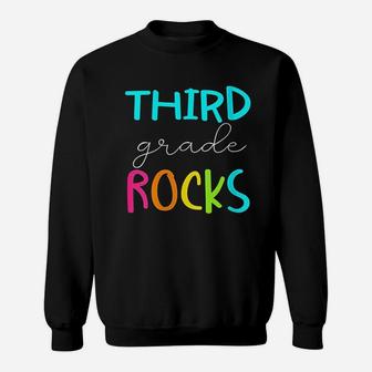 Third Grade Rocks Sweatshirt | Crazezy AU