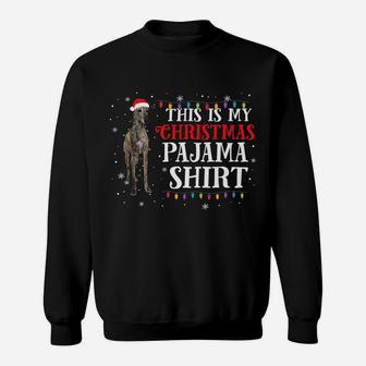This Is My Christmas Pajama Shirt Greyhound Dog Lover Gift Sweatshirt | Crazezy CA