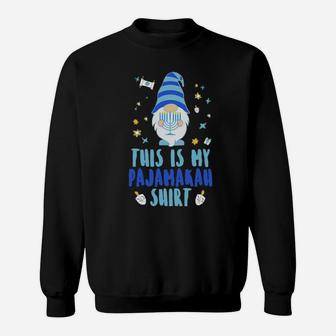 This Is My Pajamakah Xmas Gnome Dreidel Sweatshirt - Monsterry UK
