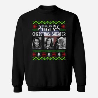 This Is My Ugly Christmas Anti-Biden Sweatshirt Sweatshirt | Crazezy CA