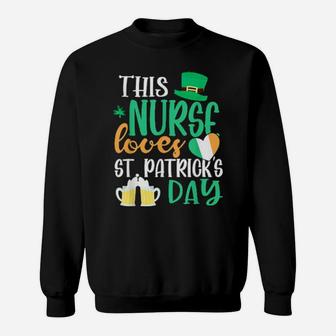 This Nurse Loves St Patricks Day Irish Sweatshirt - Monsterry
