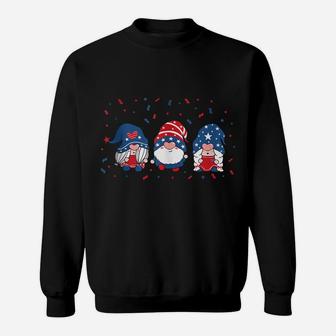 Three Gnomes Celebrating Independence Usa Day 4Th Of July Sweatshirt | Crazezy DE