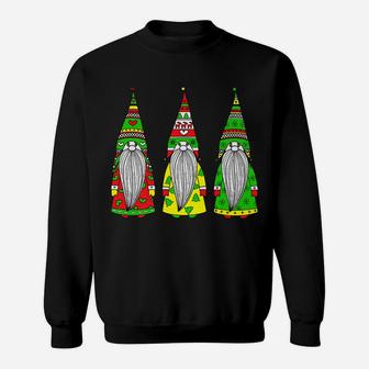 Three Nordic Gnomes Winter Christmas Family Pajama Xmas Gift Sweatshirt | Crazezy