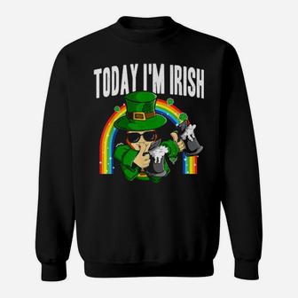 Today Im Irish St Patricks Day Leprechaun Beer Sweatshirt - Monsterry UK