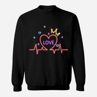 Together Forever Neon Love Valentine Family Design Sweatshirt - Monsterry CA