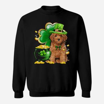 Toy Poodle Dog Shamrock St Patricks Day Dog Irish Sweatshirt - Monsterry CA