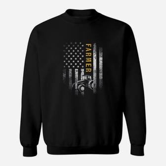 Tractor American Usa Flag Sweatshirt | Crazezy DE