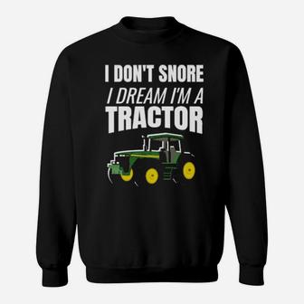Tractor Enthusiast Snorer Farming Sweatshirt - Monsterry