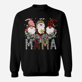 Tu Blessed Mama Christmas Leopard Buffalo Plaid Gnome Sweatshirt | Crazezy AU