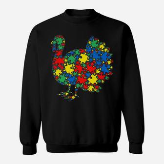 Turkey Autism Puzzle For Women Men Kids - Autism Awareness Sweatshirt | Crazezy UK