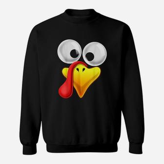 Turkey Face Sweatshirt | Crazezy