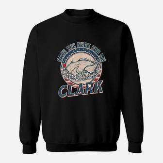 Turkey Save The Neck For Me Clark Vintage Sweatshirt | Crazezy