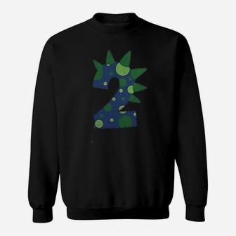 Two 2 Second 2Nd Dinosaur Birthday Sweatshirt | Crazezy CA
