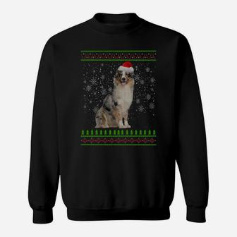 Ugly Christmas Aussie Dog Xmas Merry Christmas Gifts Sweatshirt Sweatshirt | Crazezy DE