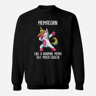Unicorn Mema Girl Birthday Party Apparel Memacorn Cute Sweatshirt | Crazezy