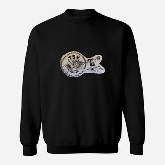 Unisex Sweatshirt Schwarz mit Bulldogge & Münzgrafik, Trendiges Tee - Seseable