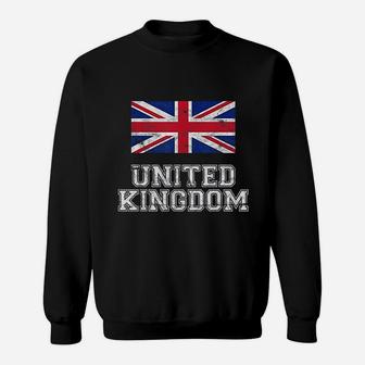 United Kingdom Flag Vintage Sweatshirt | Crazezy UK