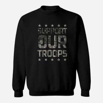 United States Army Support Our Troops Graphic Sweatshirt | Crazezy CA