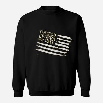 United We Stand American Flag Sweatshirt | Crazezy UK