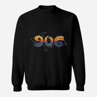 Upper Peninsula Of Michigan Sunset 906 Sweatshirt - Thegiftio UK