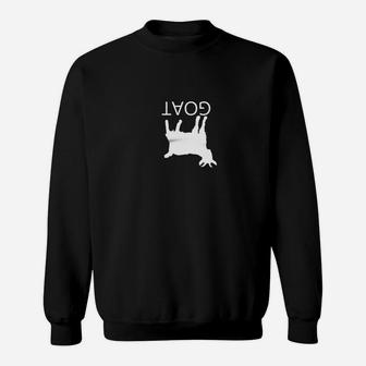 Upside Down Goat Silhouette With Goat Sweatshirt - Thegiftio UK