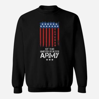 Us American Flag T-Shirt For US Veterans Red Line Sweatshirt | Crazezy