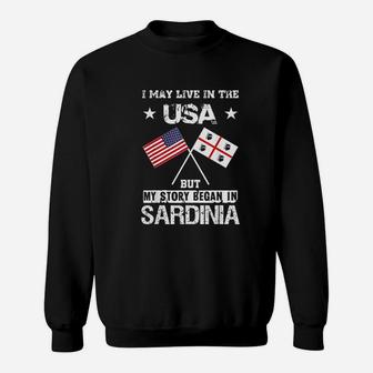 Usa America Sardinia Flag Sweatshirt | Crazezy DE