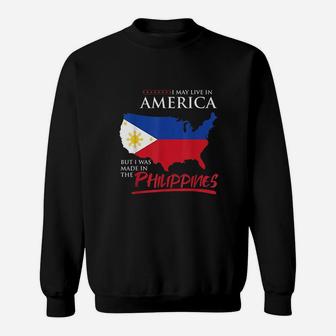 Usa American Filipino Pinoy Roots Philippines Sweatshirt | Crazezy CA