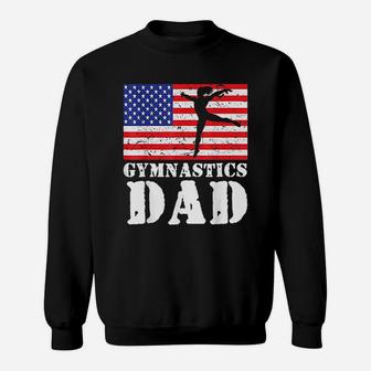 USA American Flag Gymnastics Dad Hobbie Gift Sweatshirt - Seseable
