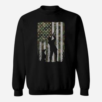 Usa American Flag Military Patriotic Hunter Hunting Sweatshirt | Crazezy AU