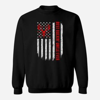 Usa Flag Best Buckin' Uncle Ever Deer Hunting Fathers Day Sweatshirt | Crazezy AU