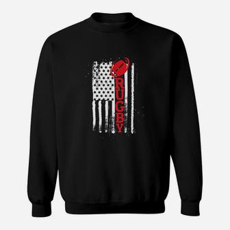 Usa Flag Rugby Vintage Rugby Lover Sweatshirt | Crazezy