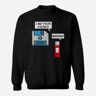 Usb Floppy Disk Funny Geek Computer Sweatshirt - Thegiftio UK