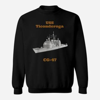 Uss Ticonderoga Cg-47 Navy Sailor Veteran Gift Sweatshirt | Crazezy AU