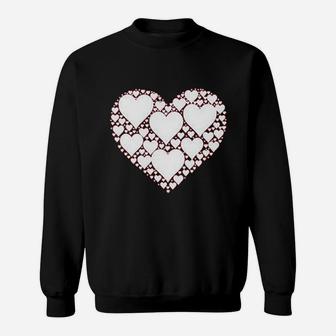 Valentine Heart Cute Graphic Print Sweatshirt - Thegiftio UK