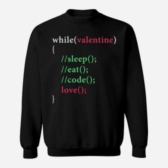 Valentine Of Coders Sweatshirt - Monsterry