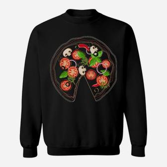 Valentines Day Couple Quote The Missing Piece Pizza And Slice Sweatshirt - Monsterry