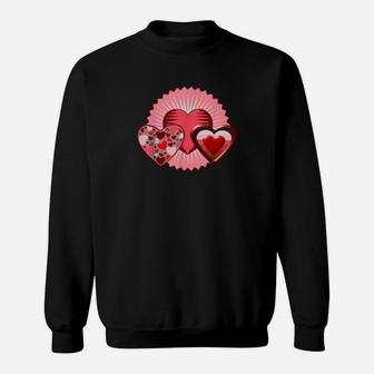Valentines Day Hearts For Her Cute Love Sweatshirt - Monsterry CA