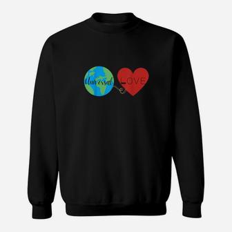 Valentine's Day Love Is Universal Diverse February Sweatshirt - Monsterry