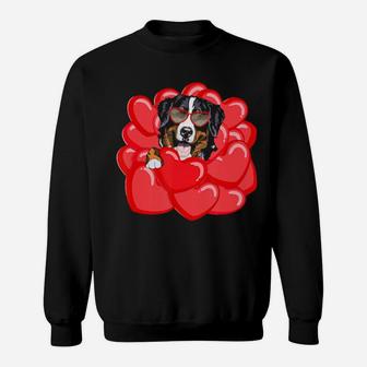 Valentines For Bernese Mountain Dog Lovers Boyfriend Sweatshirt - Monsterry