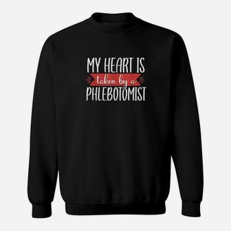 Valentines Phlebotomist Phlebotomy Technician Nurse Sweatshirt - Monsterry UK