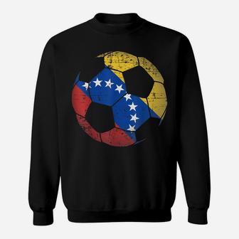 Venezuela Soccer Ball Flag Jersey Shirt Venezuelan Football Sweatshirt | Crazezy