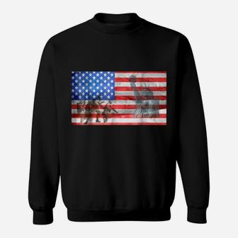 Veteran American Flag Patriotic Soldier Liberty Tee Sweatshirt | Crazezy DE