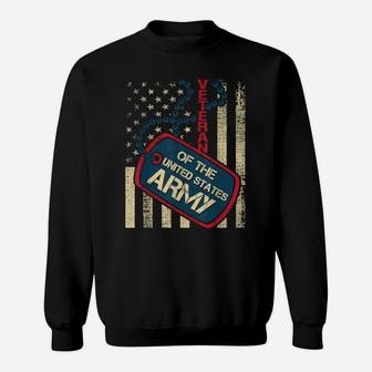 Veteran Of The United States Army - Patriotic American Flag Sweatshirt | Crazezy