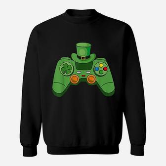Video Game Gaming St Patricks Day Gamer Boys St Patty's Day Sweatshirt - Thegiftio UK