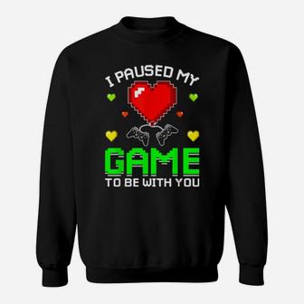 Video Gamer Heart Controller Valentine's Day Gaming Sweatshirt - Monsterry DE