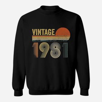 Vintage 1981 40 Birthday Sweatshirt | Crazezy