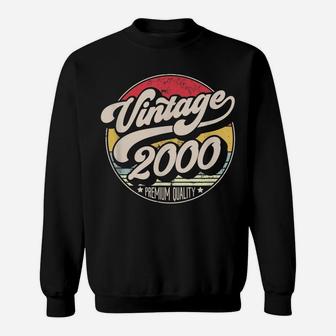 Vintage 2000 21St Birthday, Retro Sunset Style Design Sweatshirt | Crazezy AU