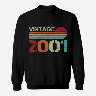 Vintage 2001 Funny 21 Years Old Men And Women 21St Birthday Sweatshirt | Crazezy
